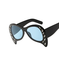 BestBuySale Women's Sunglasses Women's Unique Cat Eye Fashion Summer Sunglasses-Black Blue,White Gray,Pink Pink,Black Gray,Black Silver,Leopard Tea 