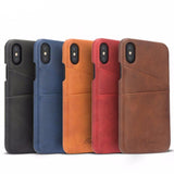 BestBuySale Cases Luxury Pu Leather Wallet With Card Slots Cases  For iPhone X - Black,Coffee,Red,Yellow,Navy Blue 