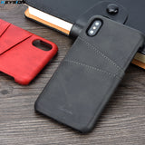 BestBuySale Cases Luxury Pu Leather Wallet With Card Slots Cases  For iPhone X - Black,Coffee,Red,Yellow,Navy Blue 