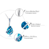 BestBuySale Pendant Necklace Women's Pendant Necklace With Water Drop AAA Big Cubic Zirconia 