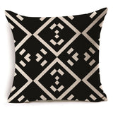 BestBuySale Cushion Covers Black and White Geometric Shapes Cushion Covers - 6 Styles 