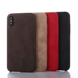 BestBuySale Cases Retro Luxury PU Leather Case for Apple iPhone X - Black,Brown,Khaki,Red 