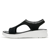 BestBuySale Women's Sandals Summer Fashion Wedge Comfortable Women's Sandal Shoes - Black,White,Grey,Blue 