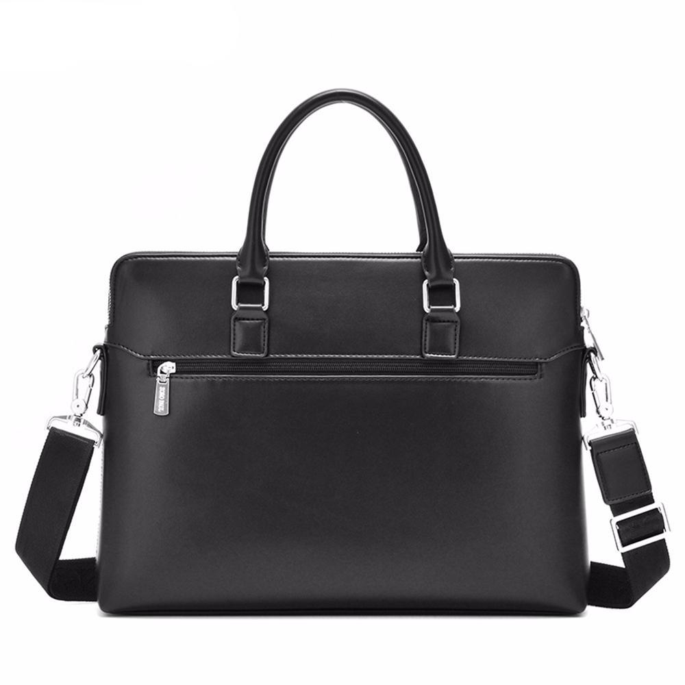 Men's Fashion Business Briefcase + Wallet - Black,Blue