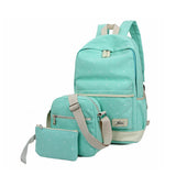 BestBuySale Backpack Y-FLY 3pcs/set Canvas Fashion Backpacks 