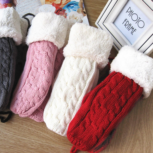 BestBuySale Gloves & Mittens Women's Winter Thick Wool Warm Knitted Gloves 