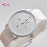 BestBuySale Watch Kezzi Brand Black White Silicone Watches Student W 