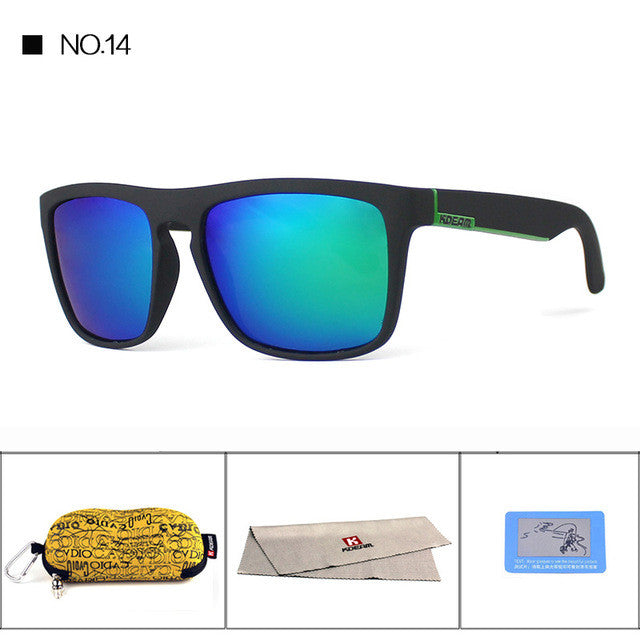 Polarized Sunglasses Men Sport Fashion Square Frame Brand Designer Ref