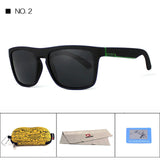 BestBuySale Sunglasses Polarized Sunglasses Men Sport  Fashion Square Frame Brand Designer Reflective Coating UV400 With Case 
