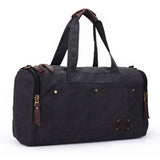 BestBuySale Luggage & Travel Bags Large Capacity Canvas Travel Bag For Men Hand Luggage - Black/Coffee 