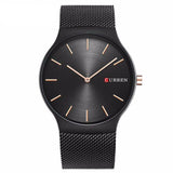 BestBuySale Watch Curren Luxury Quartz Analog Stainless Steel Brand Wristwatch For Men - Black/Blue/Grey/Gold/Rose Gold 