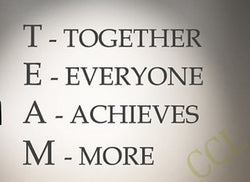 BestBuySale Wall Stickers Team Motivational Quote Office Wall Sticker , Together Everyone Achieves More Wall Sticker 