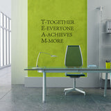 BestBuySale Wall Stickers Team Motivational Quote Office Wall Sticker , Together Everyone Achieves More Wall Sticker 