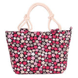 BestBuySale Beach Bags Summer Fashion Folding Women Tote  Flower Printing Beach Bag 