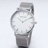 BestBuySale Watch Brand Fashionable Ultra Thin Luxury Quartz Stainless Steel Mesh Strap Watch For Men - Black/White/Blue 
