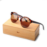 BestBuySale Sunglasses Bamboo Sunglasses Men's/Women's Vintage Half Frame 