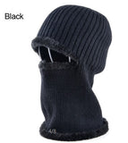 BestBuySale Skullies & Beanies Men's winter knitted face mask hat for men - Black/Gray/Khaki/Blue 
