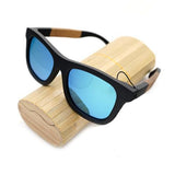 BestBuySale Sunglasses Wooden Square Style Sunglasses + Wood Gift Box - Green,Silver,Yellow,Blue 