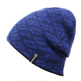BestBuySale Skullies & Beanies Knitted Men's Skullies And Beanies Thermal Ski Hat Double-Sided Cap 