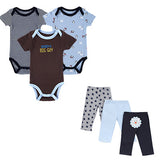 BestBuySale Baby Boy's Clothing Sets Summer Baby Boy Clothes 6 Pcs/lot Newborn Jumpsuit Short Sleeve Clothing Set 