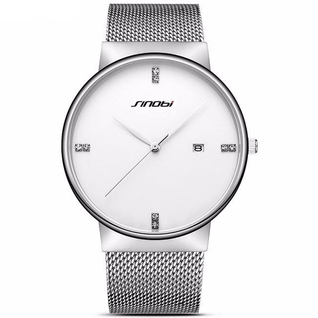 Simple Men's Fashion Business Minimalist Brand Watch With Stainless St