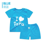 BestBuySale Baby Boy's Clothing Sets Baby Girl/Boys Summer Sets Newborn Clothes Set 2pcs/set - Dad & Mom 