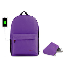 BestBuySale Backpack Stylish Fashion Teens USB charging School Backpack  With Laptop Pocket + Free Gift 