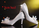 BestBuySale Heels Rhinestone High Heels Women's Pointed Toe Shoes - 7/9 cm Heels 