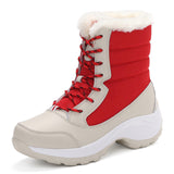 BestBuySale Boots Fashion Women's Snow Boots Shoes Winter Warm boots With thick Bottom Platform - Black/Red/Blue/White 
