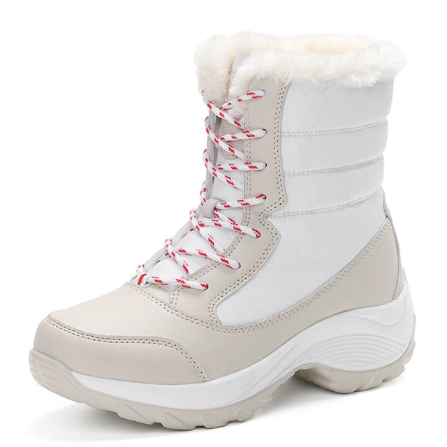 Fashion Women's Snow Boots Shoes Winter Warm boots With thick Bottom P