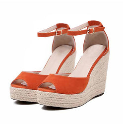 BestBuySale Sandals Comfortable Wedge High Platform Open Toe Women Sandals 