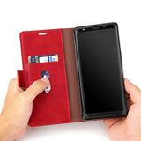 BestBuySale Cases Samsung Galaxy Note 8 Wallet Case Retro Cover for Samsung Note 8 - Black/Red/Brown 