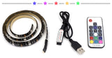 BestBuySale LED Strips USB Cuttable RGB LED Strip Lighting Kit For TV/PC Background With 17 Key RF Controller 