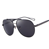 BestBuySale Black Sunglasses Men's Polarized Black Pilot Summer Sunglasses 