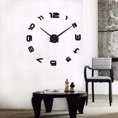 BestBuySale Clocks Large DIY Decals Modern Wall Clock -Black,Red,Gray,Blue,Pink,Silvery,Gold,Coffee 