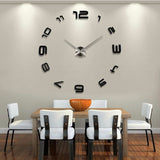 BestBuySale Clocks Large DIY Decals Modern Wall Clock -Black,Red,Gray,Blue,Pink,Silvery,Gold,Coffee 