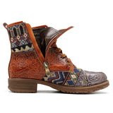 BestBuySale Boots Vintage Western Cowgirl Women's Winter Ankle Boots 
