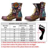 BestBuySale Boots Bohemian Retro Cowgirl Women's Leather Ankle Boots With Zipper 