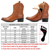 BestBuySale Boots Western Cowgirl Women's Square Heel Ankle Boots With Zipper - Camel,Black 