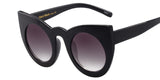 BestBuySale Women's Sunglasses Women's Fashion Women Round Cat Eye Sunglasses - Leopard,White Black,Matte Black,Pink Leopard,White,Black 