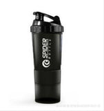 BestBuySale Bottles Protein shaker Bottle With 3 Layers - Black,Green,Purple,Red,White 