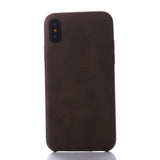 BestBuySale Cases Retro Luxury PU Leather Case for Apple iPhone X - Black,Brown,Khaki,Red 