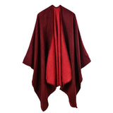 BestBuySale Poncho Scarves Solid Color Fashion Women's Poncho Scarf - 6 Colors 