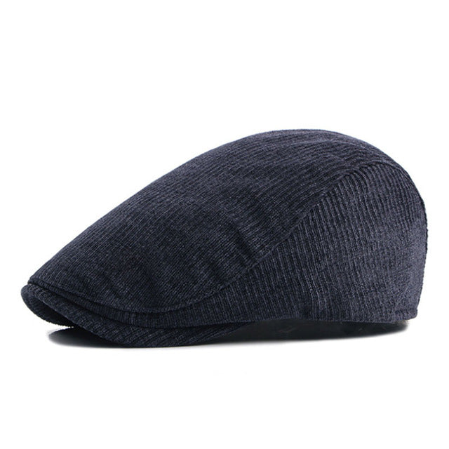 Men' Fashion Winter Beret Hats - Khaki,Black,Dark Blue,Coffee