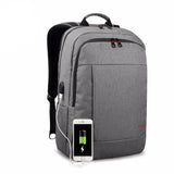 BestBuySale Backpack Anti-Theft With USB Charging Backpack For 15.6inch Laptop  - Black grey,Grey 