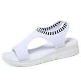 BestBuySale Women's Sandals Summer Fashion Wedge Comfortable Women's Sandal Shoes - Black,White,Grey,Blue 