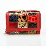 BestBuySale Wallets 3 Fold Fashion Patchwork Women's Wallets - Brown,Red,Black 
