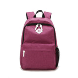 BestBuySale Backpack Fashion Canvas Backpack - Red,Dark Gray,Light Gray,Lake Blue,Gray,Orange,Light Coffee 